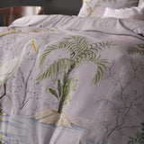 Micropercale Duvet Cover Set Lois | Purple | Double - 200cm (W) x 200/220cm (L) - The Bedding & Blankets Store