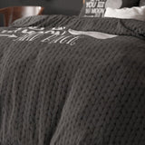 Micropercale Duvet Cover Set Moon and Back | Anthracite | Double - 200cm (W) x 200/220cm (L) - The Bedding & Blankets Store