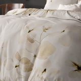 Micropercale Duvet Cover Set Nature Heavenly | Cream | Double - 200cm (W) x 200/220cm (L) - The Bedding & Blankets Store