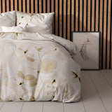 Micropercale Duvet Cover Set Nature Heavenly | Cream | Double - 200cm (W) x 200/220cm (L) - The Bedding & Blankets Store