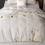 Micropercale Duvet Cover Set Nature Heavenly | Cream | Double - 200cm (W) x 200/220cm (L) - The Bedding & Blankets Store