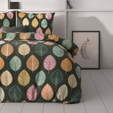 Micropercale Duvet Cover Set Oscar | Multicolour | Double - 200cm (W) x 220cm (L) - The Bedding & Blankets Store