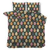 Micropercale Duvet Cover Set Oscar | Multicolour | Double - 200cm (W) x 220cm (L) - The Bedding & Blankets Store