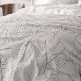 Micropercale Duvet Cover Set Simply | White | Double - 200cm (W) x 200/220cm (L) - The Bedding & Blankets Store