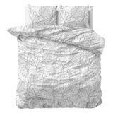Micropercale Duvet Cover Set Simply | White | Double - 200cm (W) x 200/220cm (L) - The Bedding & Blankets Store