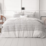 Micropercale Duvet Cover Set Sleeptight 2 | White | Double - 200cm (W) x 200/220cm (L) - The Bedding & Blankets Store