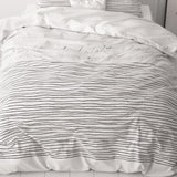 Micropercale Duvet Cover Set Sleeptight 2 | White | Double - 200cm (W) x 200/220cm (L) - The Bedding & Blankets Store