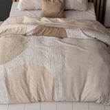 Micropercale Duvet Cover Set Teddy Print | Cream | King Long - 240cm (W) x 220cm (L) - The Bedding & Blankets Store