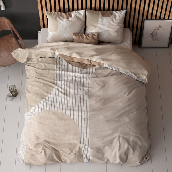 Micropercale Duvet Cover Set Teddy Print | Cream | King Long - 240cm (W) x 220cm (L) - The Bedding & Blankets Store