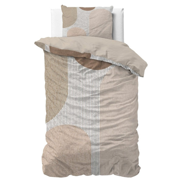 Micropercale Duvet Cover Set Teddy Print | Cream | King Long - 240cm (W) x 220cm (L) - The Bedding & Blankets Store