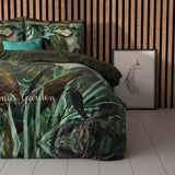 Micropercale Duvet Cover Set The Botanic Garden | Green | Double - 200cm (W) x 200/220cm (L) - The Bedding & Blankets Store