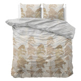 Micropercale Duvet Cover Set Treasture Three | Gold | Double - 200cm (W) x 200/220cm (L) - The Bedding & Blankets Store