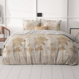 Micropercale Duvet Cover Set Treasture Three | Gold | Double - 200cm (W) x 200/220cm (L) - The Bedding & Blankets Store