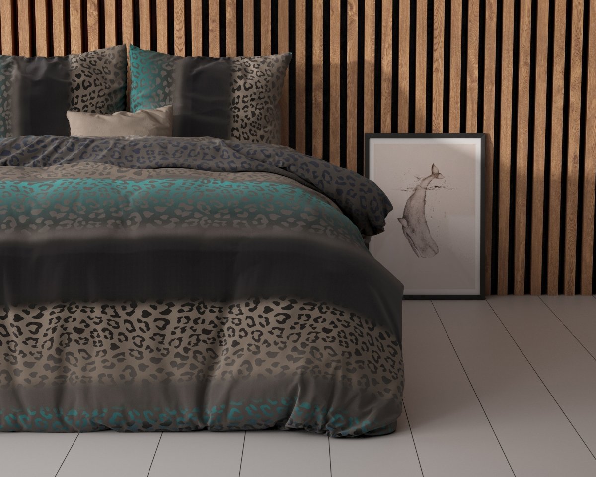 Pollycotton Duvet Cover Set Avoka | Multicolour | Single - 140cm (W) x 220cm (L) - The Bedding & Blankets Store