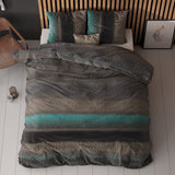Pollycotton Duvet Cover Set Avoka | Multicolour | Single - 140cm (W) x 220cm (L) - The Bedding & Blankets Store