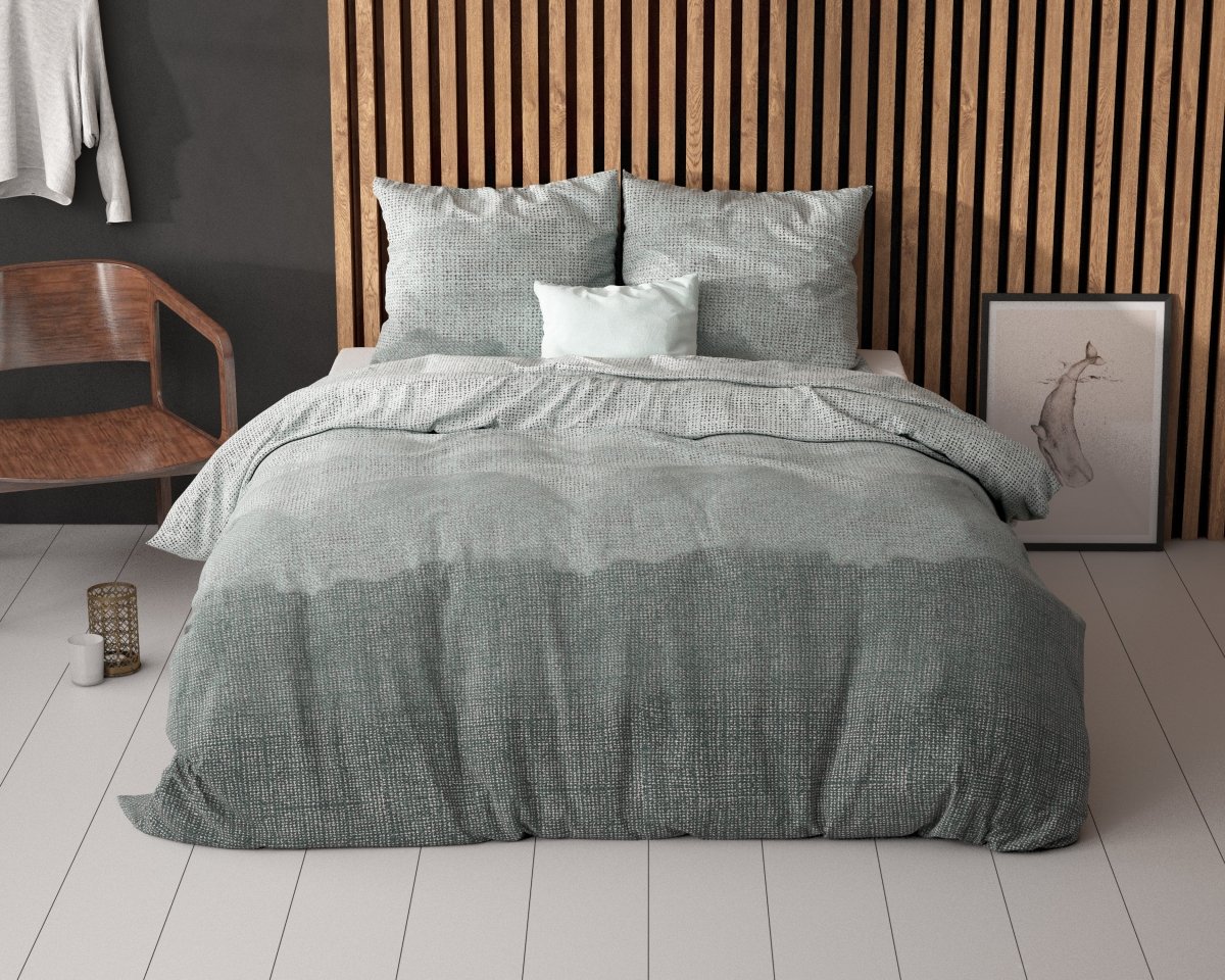 Pollycotton Duvet Cover Set Lulian Zee | Blue | Single - 140cm (W) x 220cm (L) - The Bedding & Blankets Store