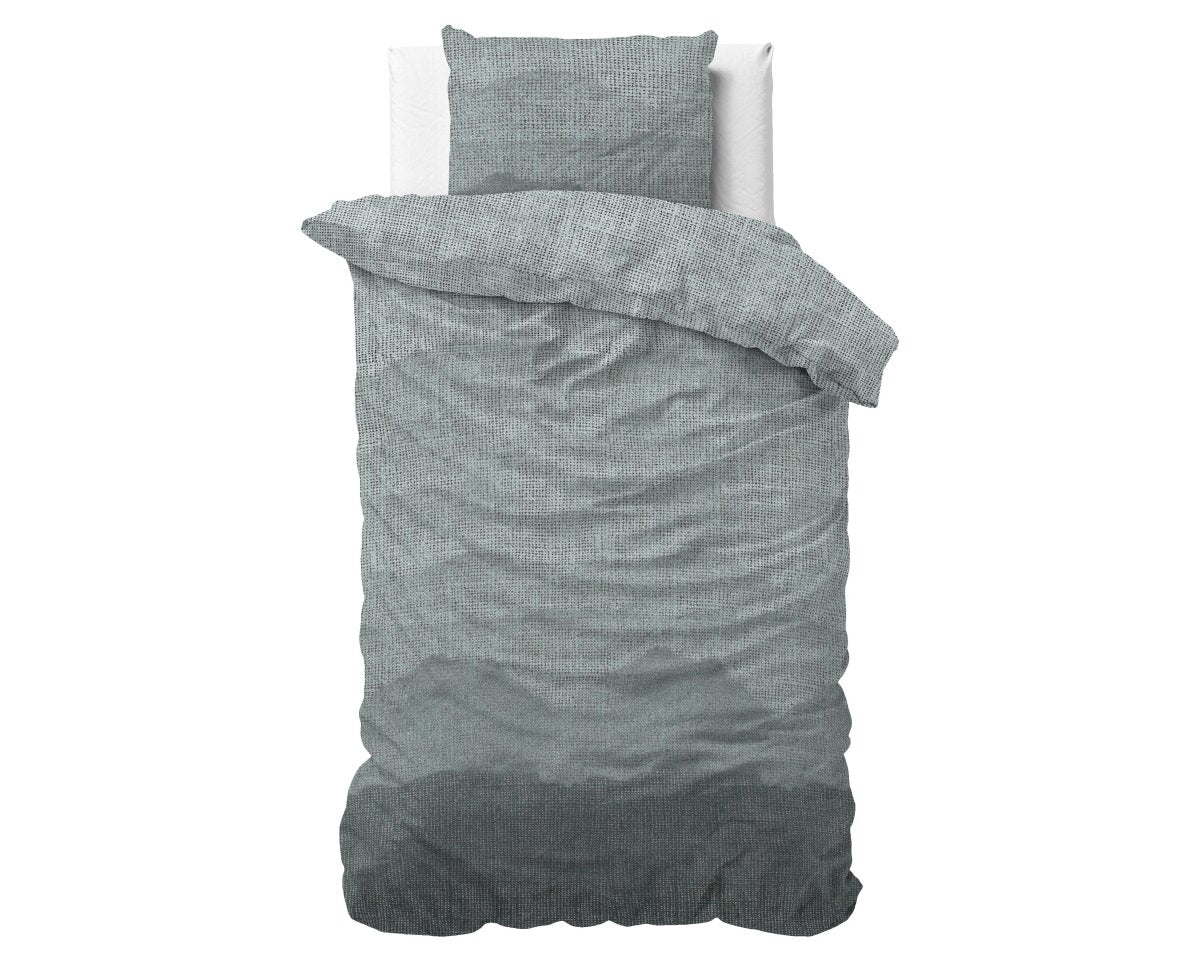 Pollycotton Duvet Cover Set Lulian Zee | Blue | Single - 140cm (W) x 220cm (L) - The Bedding & Blankets Store