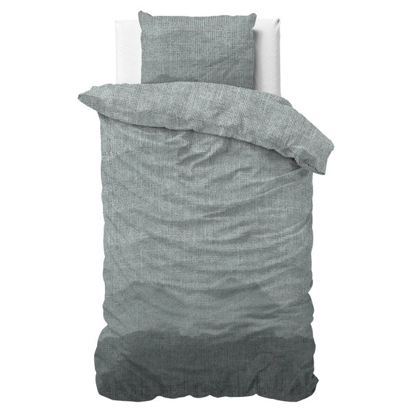 Pollycotton Duvet Cover Set Lulian Zee | Blue | Single - 140cm (W) x 220cm (L) - The Bedding & Blankets Store