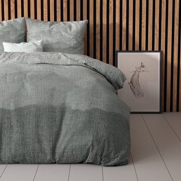 Pollycotton Duvet Cover Set Lulian Zee | Blue | Single - 140cm (W) x 220cm (L) - The Bedding & Blankets Store