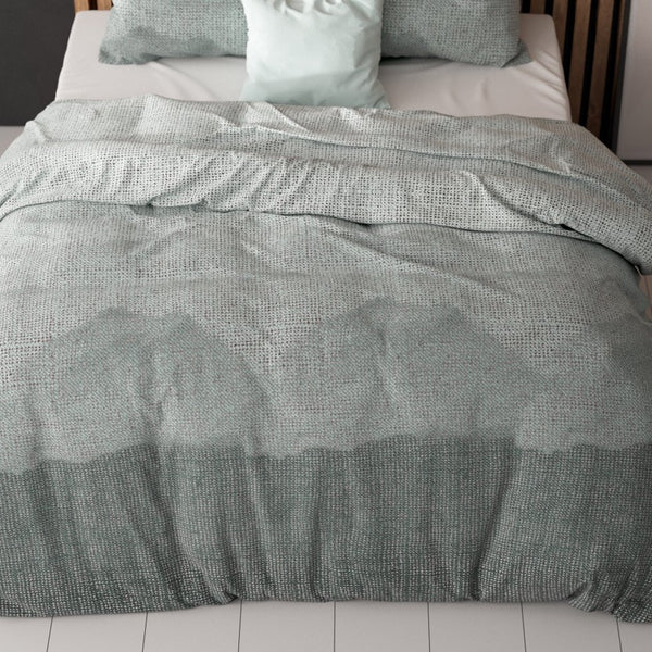 Pollycotton Duvet Cover Set Lulian Zee | Blue | Single - 140cm (W) x 220cm (L) - The Bedding & Blankets Store