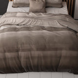 Pollycotton Duvet Cover Set Marcus | Taupe | Single - 140cm (W) x 220cm (L) - The Bedding & Blankets Store