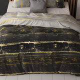 Pollycotton Duvet Cover Set Scratchy | Grey Anthracite | Single - 140cm (W) x 220cm (L) - The Bedding & Blankets Store