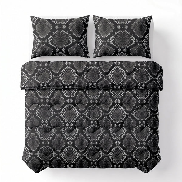Polycotton Coverless Duvet Riley | Anthracite | Single - 140cm (W) x 200cm (L) - The Bedding & Blankets Store