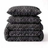 Polycotton Coverless Duvet Riley | Anthracite | Single - 140cm (W) x 200cm (L) - The Bedding & Blankets Store