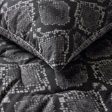 Polycotton Coverless Duvet Riley | Anthracite | Single - 140cm (W) x 200cm (L) - The Bedding & Blankets Store