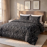 Polycotton Coverless Duvet Riley | Anthracite | Single - 140cm (W) x 200cm (L) - The Bedding & Blankets Store