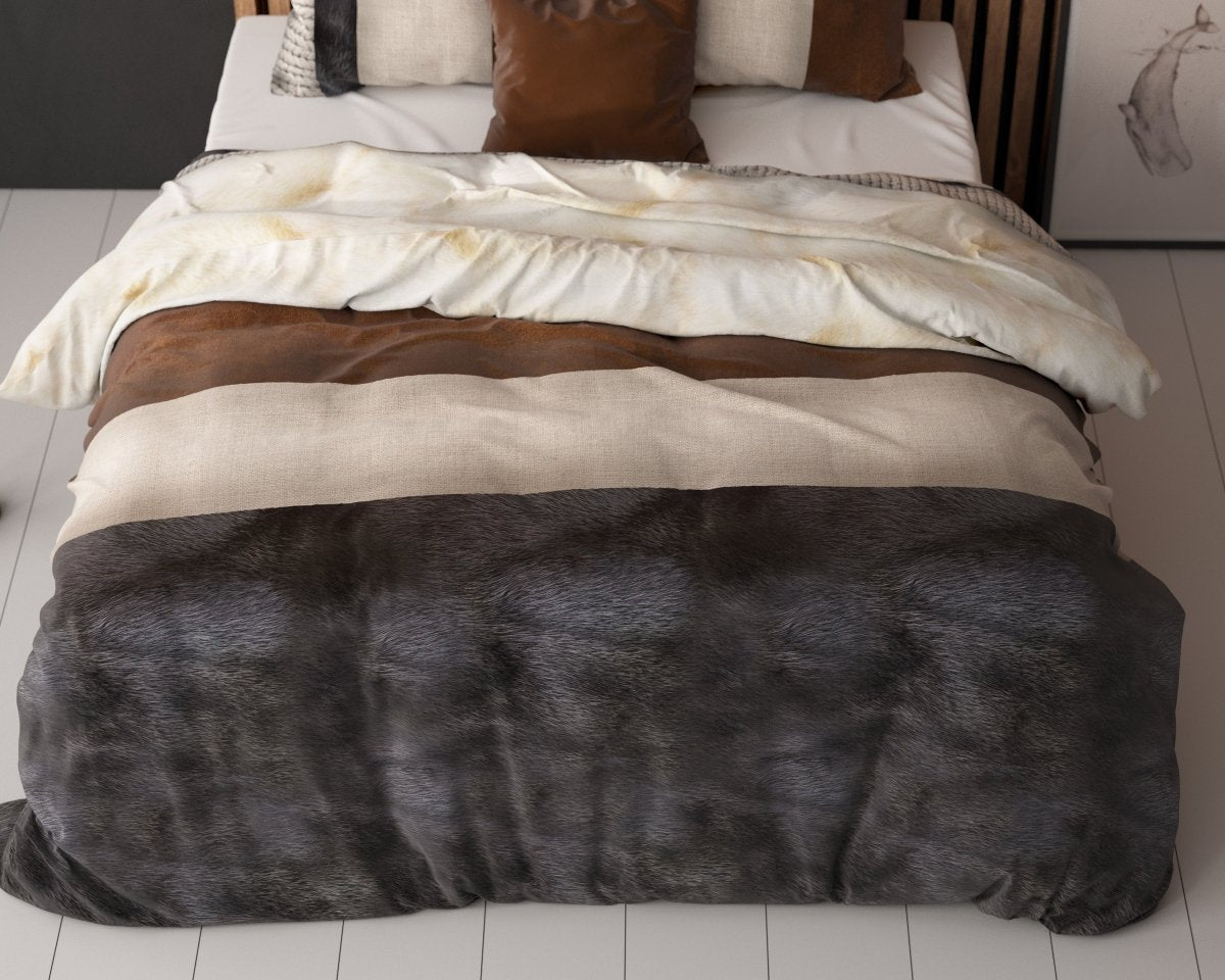 Polycotton Duvet Cover Set Alva | Multicolour | Single - 140cm (W) x 220cm (L) - The Bedding & Blankets Store
