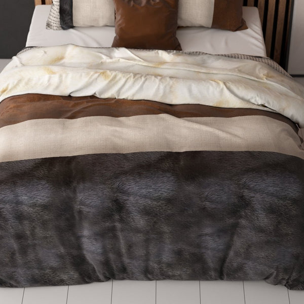 Polycotton Duvet Cover Set Alva | Multicolour | Single - 140cm (W) x 220cm (L) - The Bedding & Blankets Store