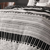 Polycotton Duvet Cover Set Artic Stripe | White | Single - 140cm (W) x 220cm (L) - The Bedding & Blankets Store