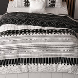 Polycotton Duvet Cover Set Artic Stripe | White | Single - 140cm (W) x 220cm (L) - The Bedding & Blankets Store