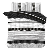 Polycotton Duvet Cover Set Artic Stripe | White | Single - 140cm (W) x 220cm (L) - The Bedding & Blankets Store