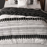 Polycotton Duvet Cover Set Artic Stripe | White | Single - 140cm (W) x 220cm (L) - The Bedding & Blankets Store