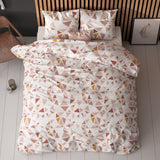 Polycotton Duvet Cover Set Bella | White | Single - 140cm (W) x 220cm (L) - The Bedding & Blankets Store