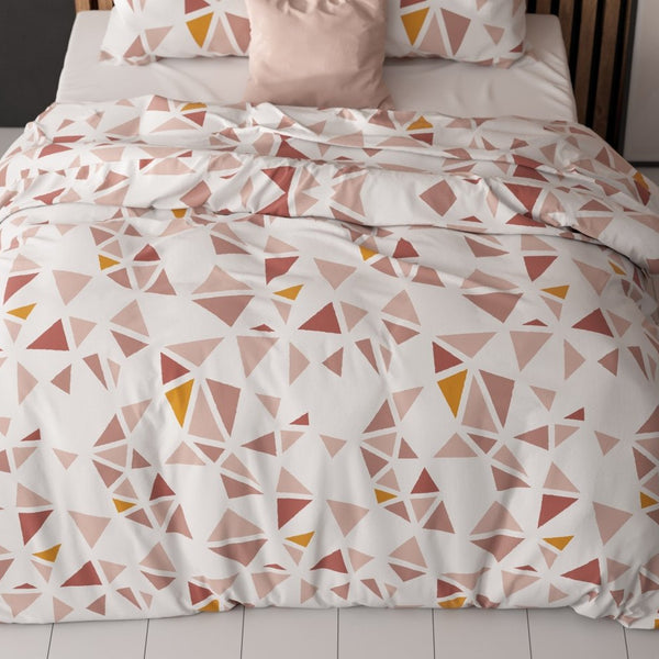 Polycotton Duvet Cover Set Bella | White | Single - 140cm (W) x 220cm (L) - The Bedding & Blankets Store