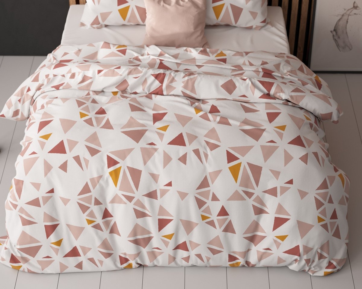 Polycotton Duvet Cover Set Bella | White | Single - 140cm (W) x 220cm (L) - The Bedding & Blankets Store