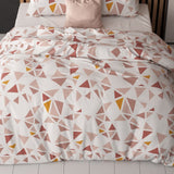 Polycotton Duvet Cover Set Bella | White | Single - 140cm (W) x 220cm (L) - The Bedding & Blankets Store