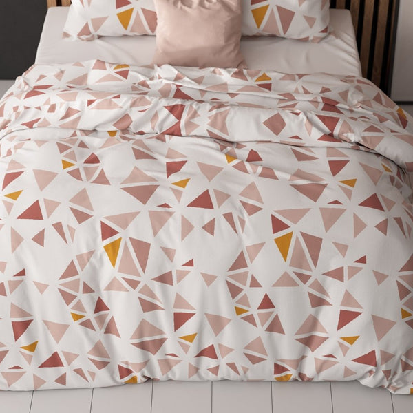 Polycotton Duvet Cover Set Bella | White | Single - 140cm (W) x 220cm (L) - The Bedding & Blankets Store