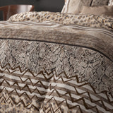 Polycotton Duvet Cover Set Cozy Panther | Brown | Single - 140cm (W) x 220cm (L) - The Bedding & Blankets Store