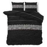 Polycotton Duvet Cover Set Dervio | Anthracite | Single - 140cm (W) x 220cm (L) - The Bedding & Blankets Store