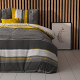 Polycotton Duvet Cover Set Drake | Black | Single - 140cm (W) x 220cm (L) - The Bedding & Blankets Store