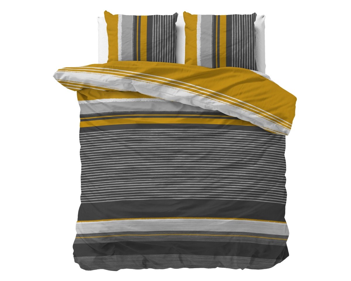 Polycotton Duvet Cover Set Drake | Black | Single - 140cm (W) x 220cm (L) - The Bedding & Blankets Store