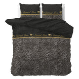 Polycotton Duvet Cover Set Eternal Love | Black | Single - 140cm (W) x 220cm (L) - The Bedding & Blankets Store