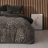 Polycotton Duvet Cover Set Eternal Love | Black | Single - 140cm (W) x 220cm (L) - The Bedding & Blankets Store