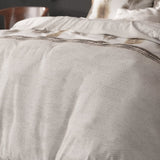Polycotton Duvet Cover Set Feathers 3 | Grey | Single - 140cm (W) x 220cm (L) - The Bedding & Blankets Store