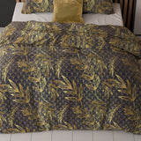 Polycotton Duvet Cover Set Gold Rush | Gold | Single - 140cm (W) x 220cm (L) - The Bedding & Blankets Store