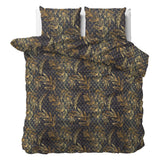 Polycotton Duvet Cover Set Gold Rush | Gold | Single - 140cm (W) x 220cm (L) - The Bedding & Blankets Store